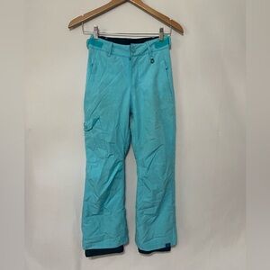 Roxy kids size 10 EUC insulated ski snowboard snow pants with vents adjustable